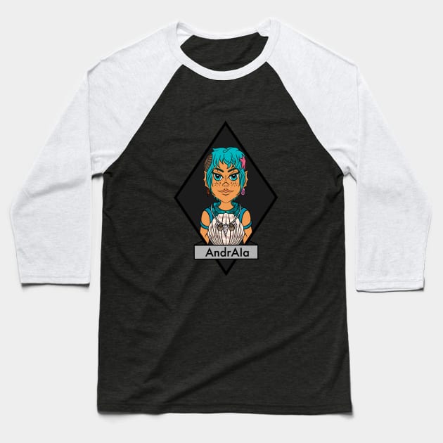 Young AndrAIa Baseball T-Shirt by HazelGeek